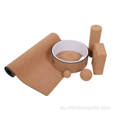 Naturaleza de madera Cork Peanut Massage Yoga Ball